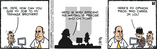 La Cucaracha on Tuesday April 23, 2019 Comic Strip