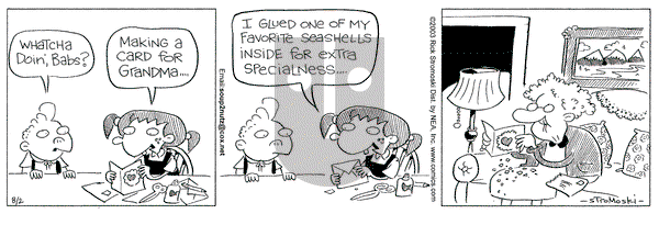 Soup to Nutz - Old on Saturday August 2, 2003 Comic Strip