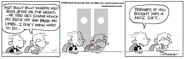 Soup to Nutz - Old on Thursday February 10, 2005 Comic Strip