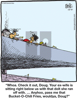 In the Bleachers - Wednesday October 21, 2009 Comic Strip