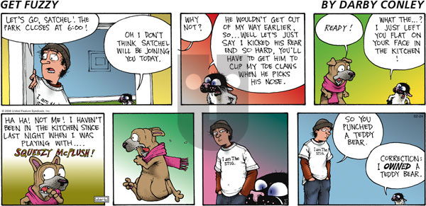 Get Fuzzy on Sunday February 24, 2008 Comic Strip