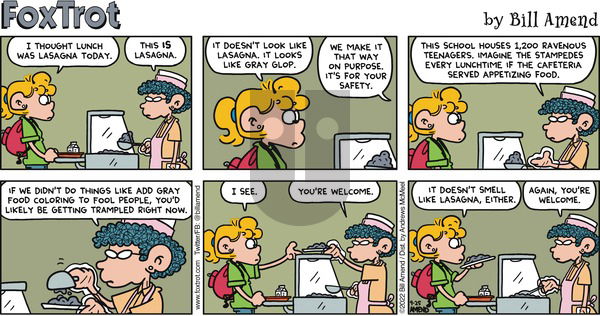 FoxTrot - Sunday September 25, 2022 Comic Strip