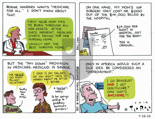 Ted Rall on Friday July 19, 2019 Comic Strip