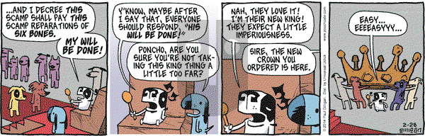 Pooch Cafe on Friday February 28, 2014 Comic Strip