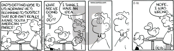 Drabble on Thursday March 14, 2002 Comic Strip