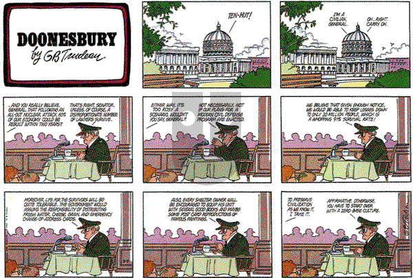 Doonesbury on Sunday May 9, 1982 Comic Strip