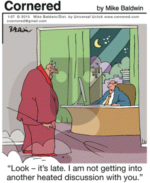 Cornered on Tuesday January 27, 2015 Comic Strip