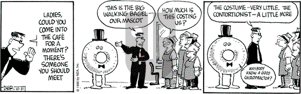 Betty on Thursday October 31, 1996 Comic Strip