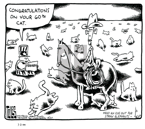 Tom Toles on Thursday July 2, 2009 Comic Strip
