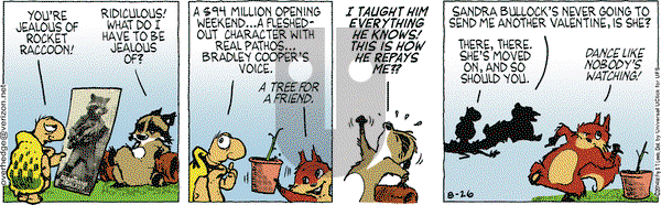 Over the Hedge on Tuesday August 26, 2014 Comic Strip
