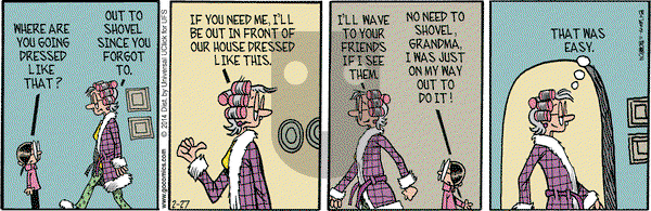 Grand Avenue on Thursday February 27, 2014 Comic Strip