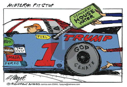 Henry Payne on Tuesday November 6, 2018 Comic Strip