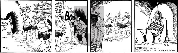Alley Oop on Monday July 8, 1968 Comic Strip
