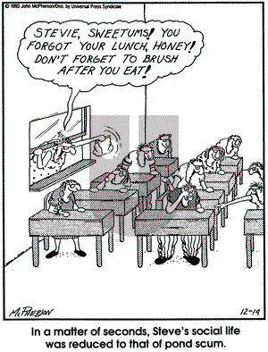 Close to Home on Tuesday December 14, 1993 Comic Strip