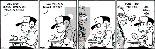FoxTrot - Wednesday May 23, 2001 Comic Strip