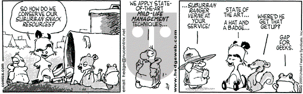 Over the Hedge on Friday March 7, 2003 Comic Strip
