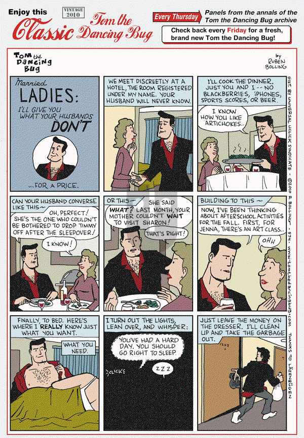 Tom the Dancing Bug on Thursday October 9, 2014 Comic Strip