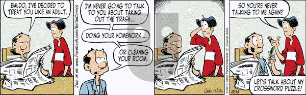 Baldo on Tuesday October 15, 2013 Comic Strip