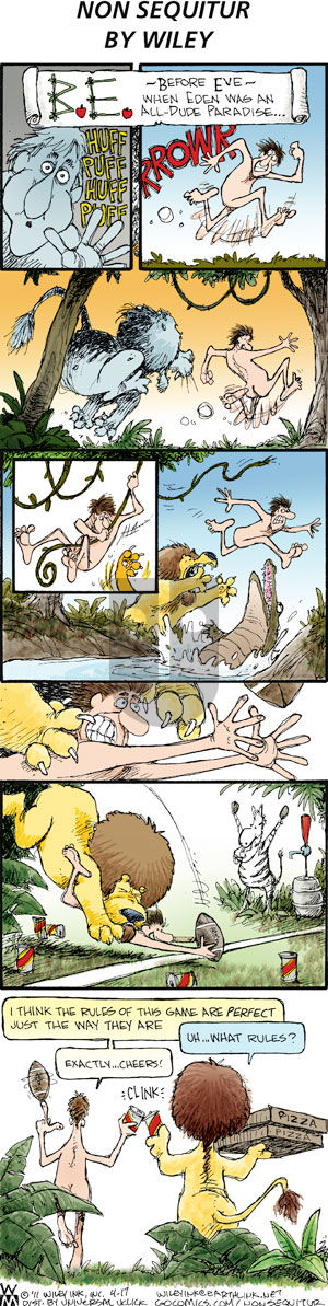 Non Sequitur on Sunday April 17, 2011 Comic Strip