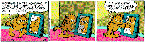 Garfield on Monday March 25, 1985 Comic Strip