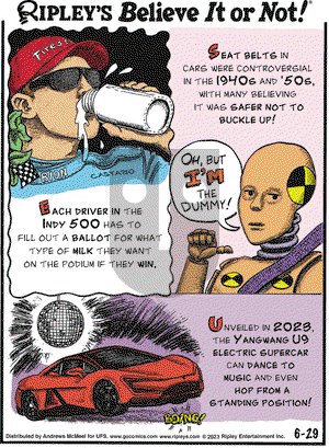 Ripley's Believe It or Not - Thursday June 29, 2023 Comic Strip