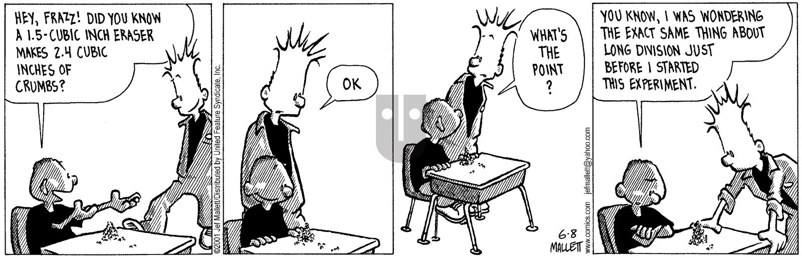 Frazz - Friday June 8, 2001 Comic Strip