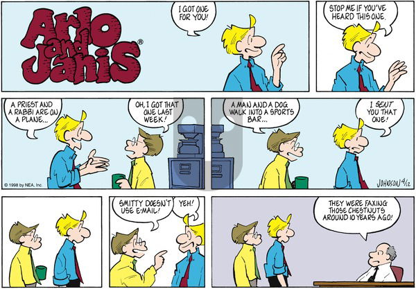 Arlo and Janis on Sunday April 12, 1998 Comic Strip