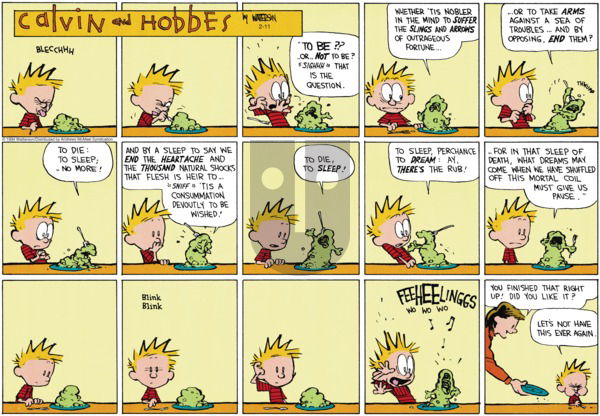 Calvin and Hobbes - Sunday February 11, 2024 Comic Strip