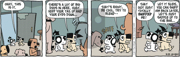 Pooch Cafe on Friday March 25, 2011 Comic Strip