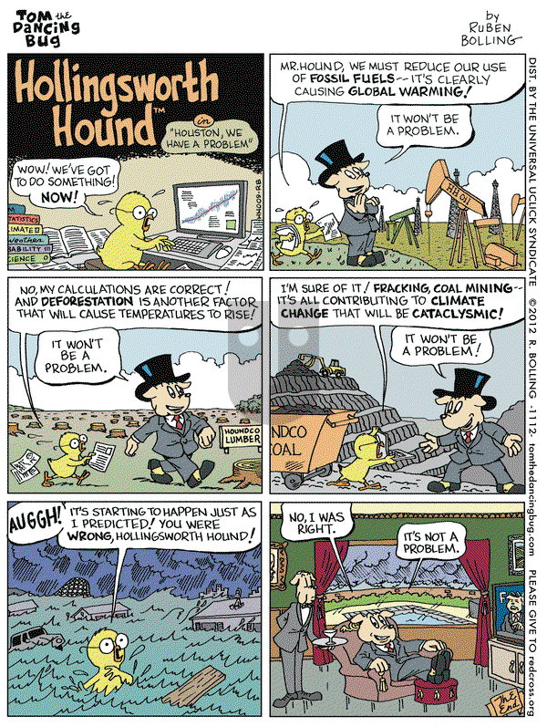 Tom the Dancing Bug on Friday November 9, 2012 Comic Strip