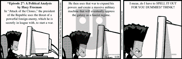 The Boondocks on Tuesday March 11, 2025 Comic Strip