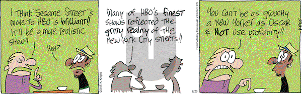 The Knight Life on Tuesday August 25, 2015 Comic Strip