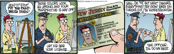 Monty on Thursday July 4, 2013 Comic Strip