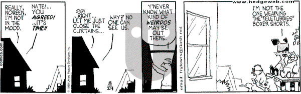 Over the Hedge on Tuesday August 24, 1999 Comic Strip