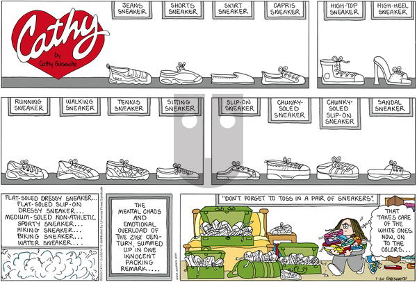 Cathy Classics on Sunday July 20, 2003 Comic Strip