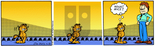 Garfield on Friday April 19, 1991 Comic Strip