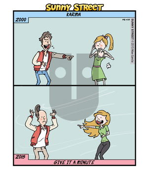 Sunny Street on Wednesday April 22, 2015 Comic Strip