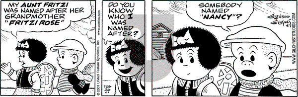 Nancy on Monday February 26, 2001 Comic Strip