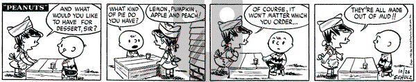 Peanuts on Friday October 26, 1951 Comic Strip