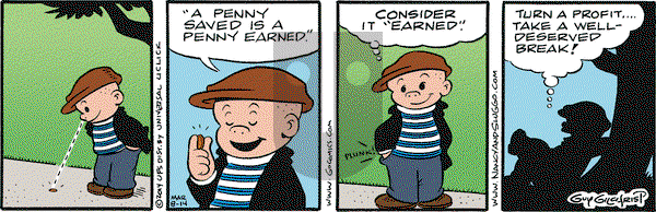 Nancy on Saturday March 8, 2014 Comic Strip