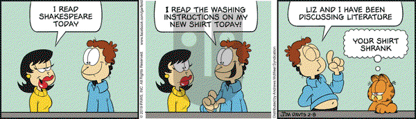 Garfield on Friday February 8, 2019 Comic Strip