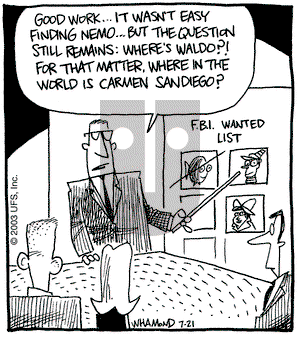 Reality Check on Monday July 21, 2003 Comic Strip