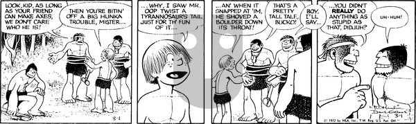 Alley Oop on Wednesday March 1, 1972 Comic Strip
