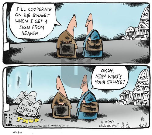Tom Toles on Sunday October 9, 2011 Comic Strip