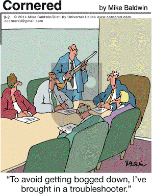 Cornered on Tuesday September 2, 2014 Comic Strip