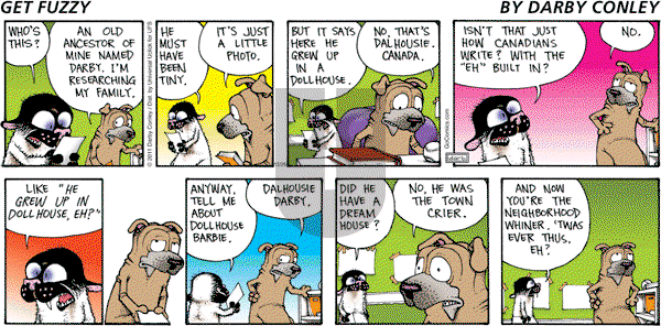 Get Fuzzy on Sunday December 25, 2011 Comic Strip