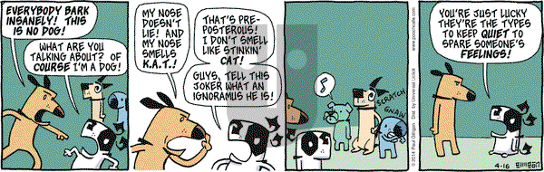 Pooch Cafe on Wednesday April 16, 2014 Comic Strip
