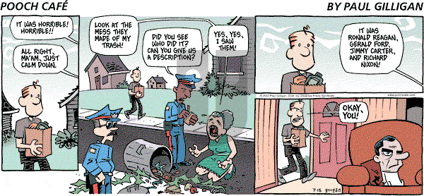 Pooch Cafe on Sunday July 15, 2007 Comic Strip
