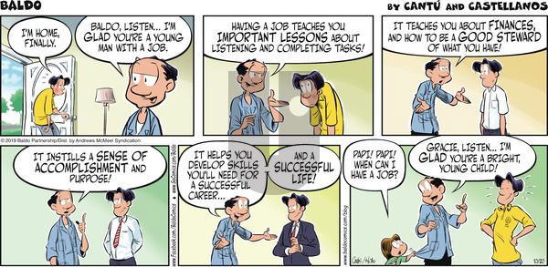Baldo on Sunday October 20, 2019 Comic Strip