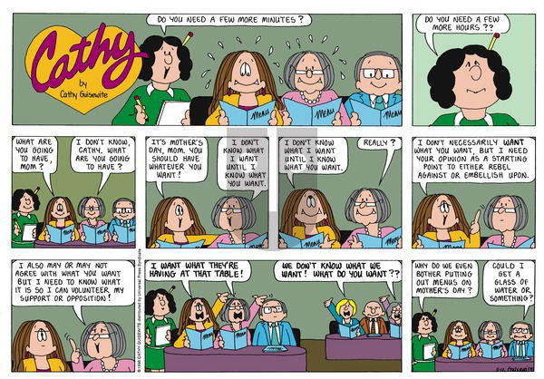 Cathy Classics on Sunday May 12, 1996 Comic Strip